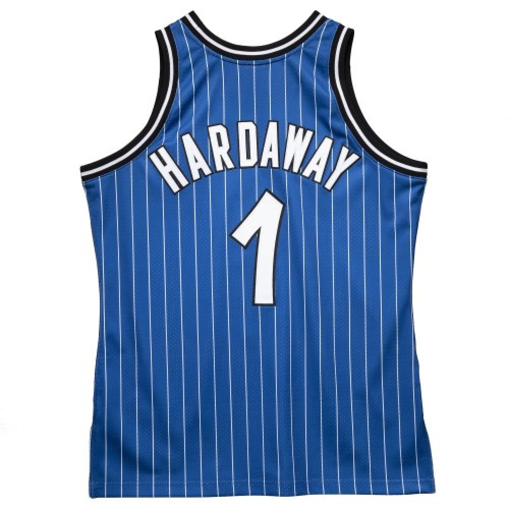 Men's Orlando Magic Anfernee Hardaway #1 Throwback Blue 94-95 Hardwood Classics Jersey-Pro Kit Vault | Brand New 26/27 Sports Jerseys